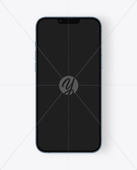 iPhone 13 Pro Max Sierra Blue Mockup PSD #1