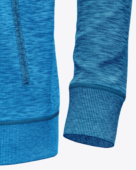 Melange Hoodie Raglan Mockup PSD #7