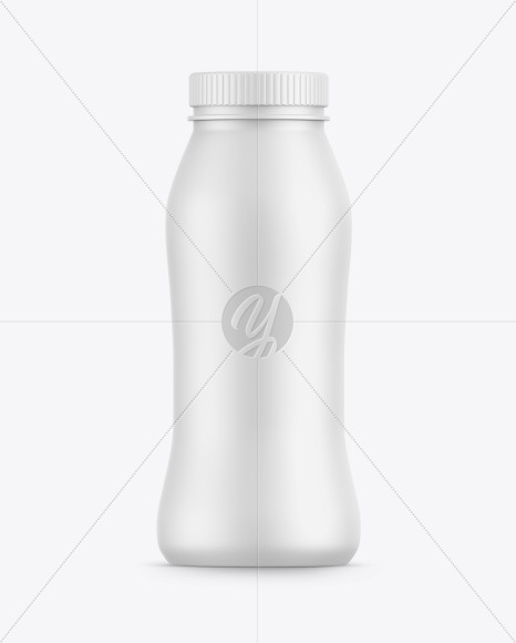 Matte Yogurt Bottle Mockup PSD #1