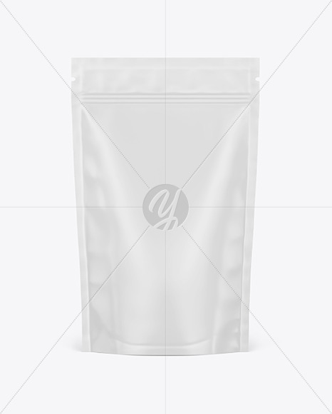 Matte Stand Up Pouch W  Zipper Mockup PSD #3