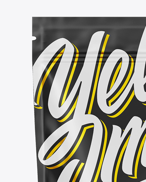 Matte Stand Up Pouch W  Zipper Mockup PSD #2