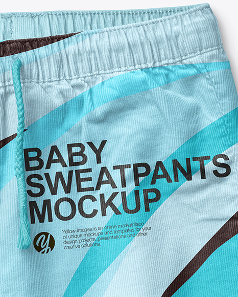 Baby Boy Sweatpants Mockup PSD #7