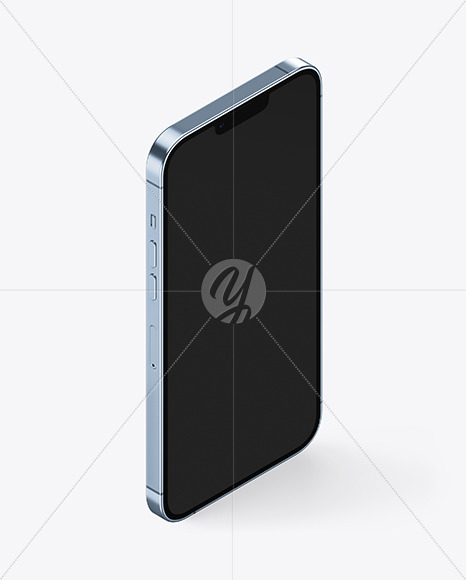 iPhone 13 Pro Max Sierra Blue Mockup PSD #1