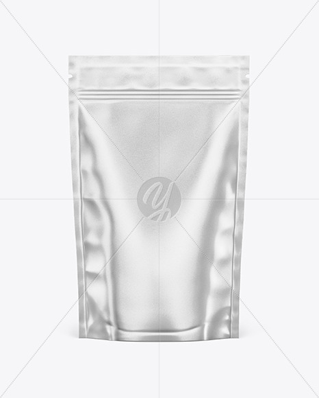 Metallized Stand Up Pouch W  Zipper Mockup PSD #3
