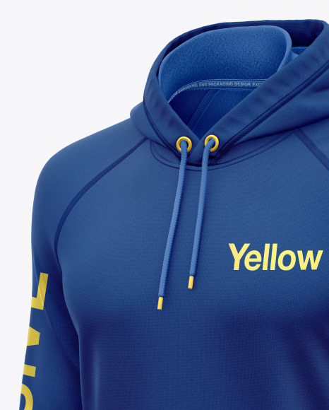 Hoodie Raglan w pocket Mockup PSD #2