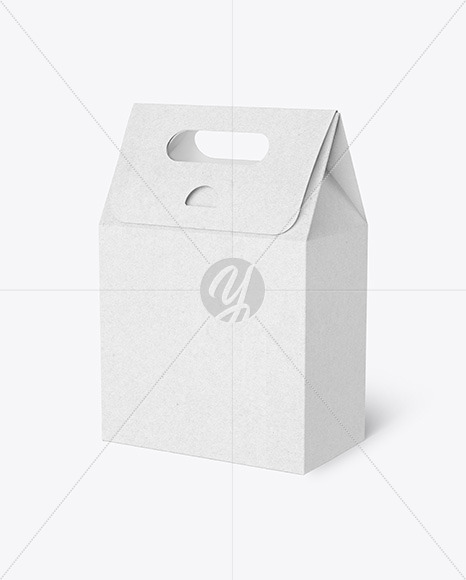 Kraft Paper Box Mockup PSD #1