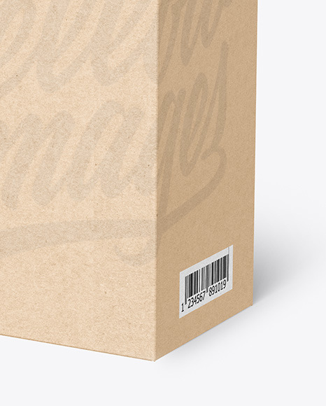 Kraft Paper Box Mockup PSD #5