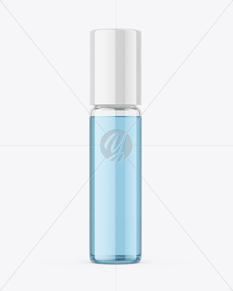 10ml Clear Glass Cosmetic Bottle Mockup PSD #1