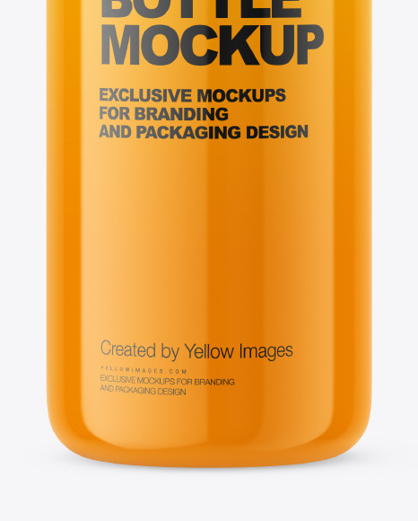 Glossy Plastic Spray Bottle Mockup PSD #6