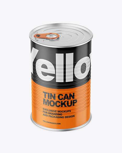 Tin Can w/ Glossy Finish Mockup