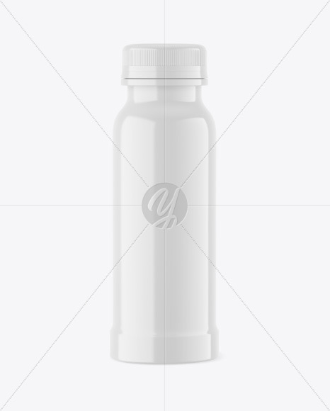 Glossy Plastic Bottle Mockup PSD #3
