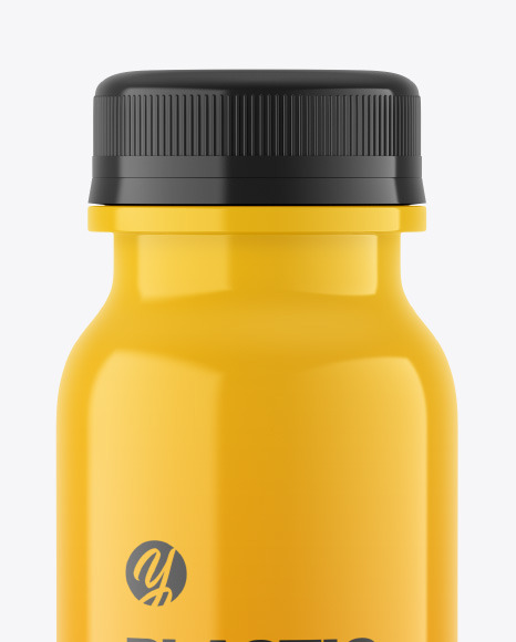 Glossy Plastic Bottle Mockup PSD #2