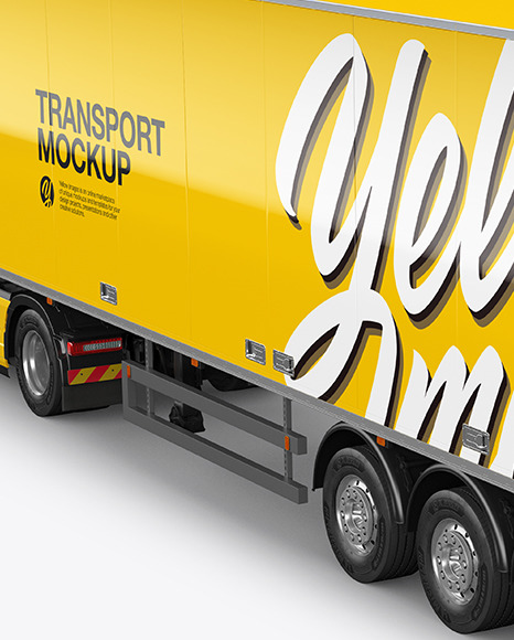 Truck Mockup - Back Half Side View (High-Angle Shot) duty 732