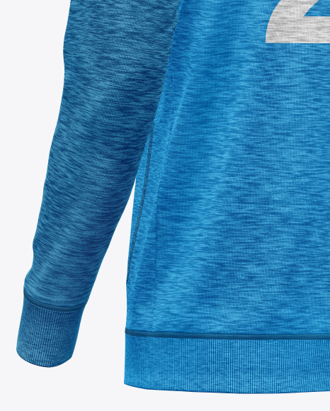 Melange Hoodie Raglan Mockup PSD #1