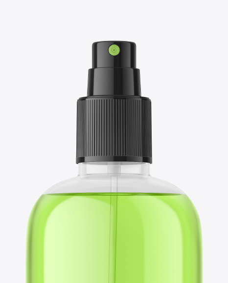Clear Plastic Spray Bottle Mockup PSD #2
