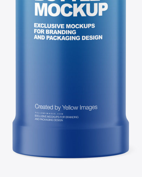 Matte Plastic Bottle Mockup PSD #1