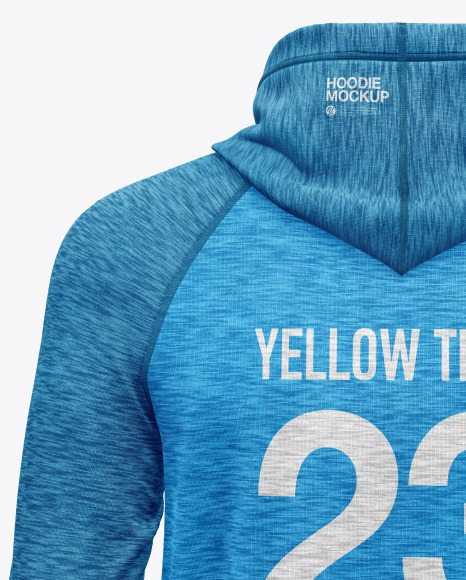 Melange Hoodie Raglan Mockup PSD #2