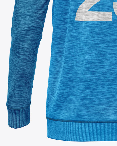 Melange Hoodie Raglan Mockup PSD #1