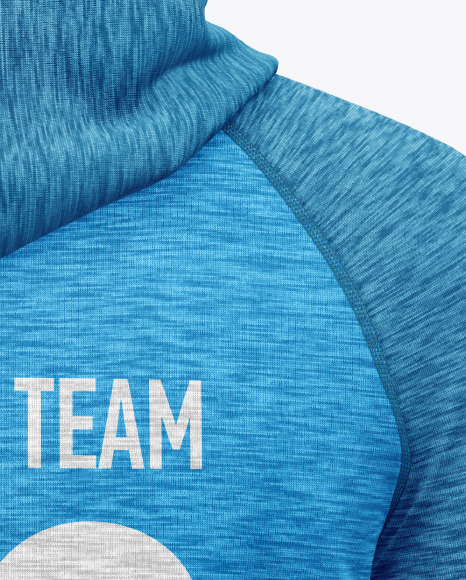 Melange Hoodie Raglan Mockup PSD #6