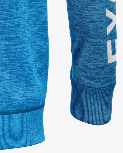 Melange Hoodie Raglan Mockup PSD #7