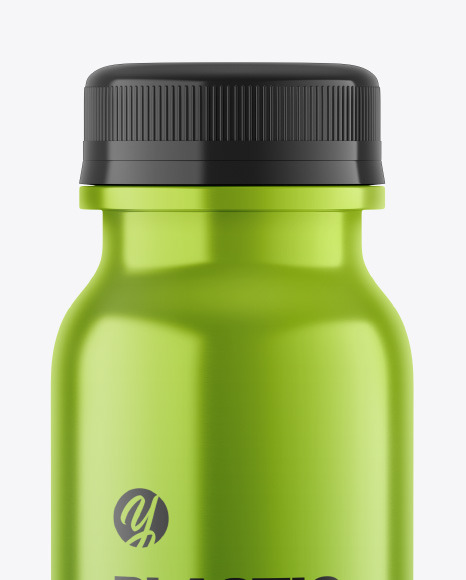 Metallic Plastic Bottle Mockup PSD #2