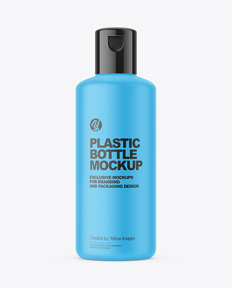 Matte Plastic Bottle Mockup