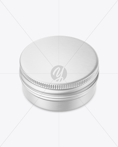 Metallic Tin Can Mockup PSD #3
