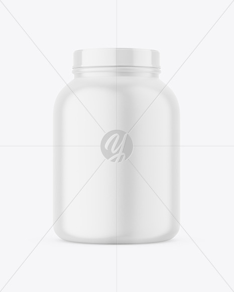 Matte Plastic Jar Mockup PSD #1