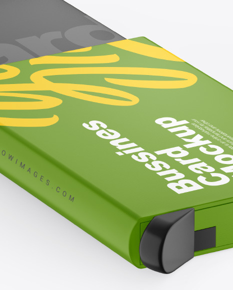 Matte Card Holder Mockup PSD #1