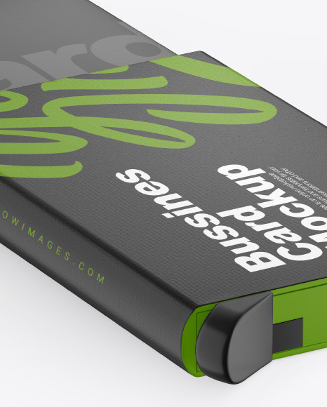 Matte Card Holder Mockup PSD #6
