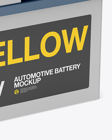 Automotive Battery Mockup PSD #6