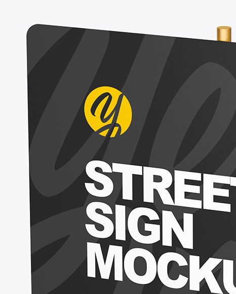 Street Sign Mockup PSD #1