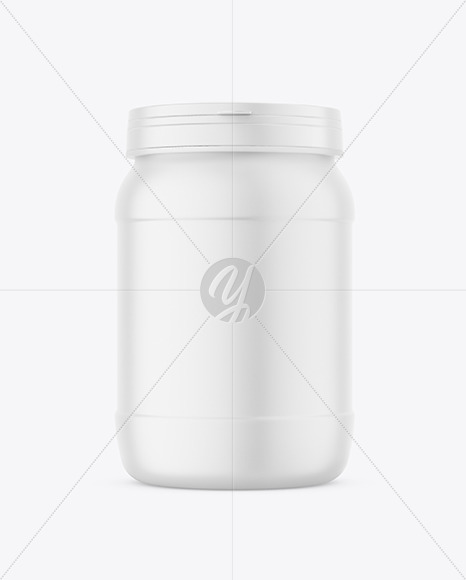 Matte Plastic Jar Mockup PSD #3