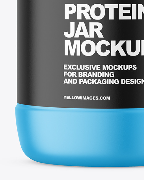 Matte Plastic Jar Mockup PSD #3