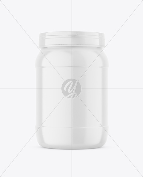 Glossy Plastic Jar Mockup PSD #1