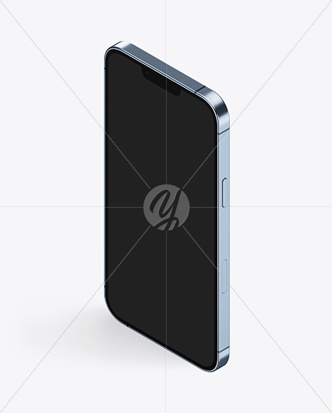 iPhone 13 Pro Max Sierra Blue Mockup PSD #1