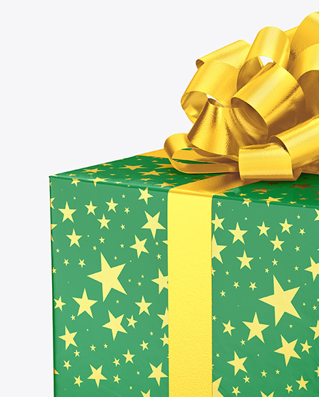 Gift Box Mockup PSD #6