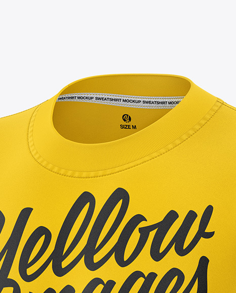 Sweatshirt Mockup - Front Half Side View Sweatshirt Mockup - Front Half Side View