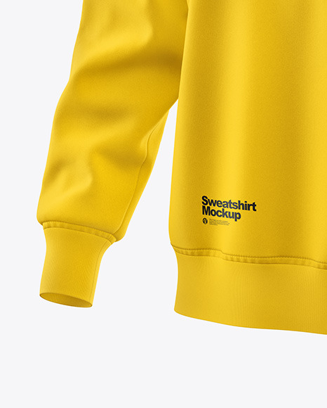 Sweatshirt Mockup - Front Half Side View Sweatshirt Mockup - Front Half Side View
