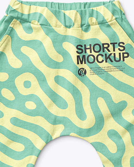 Baby Boy Shorts Mockup PSD #1