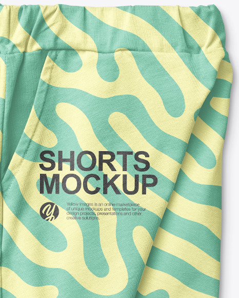 Baby Boy Shorts Mockup PSD #1