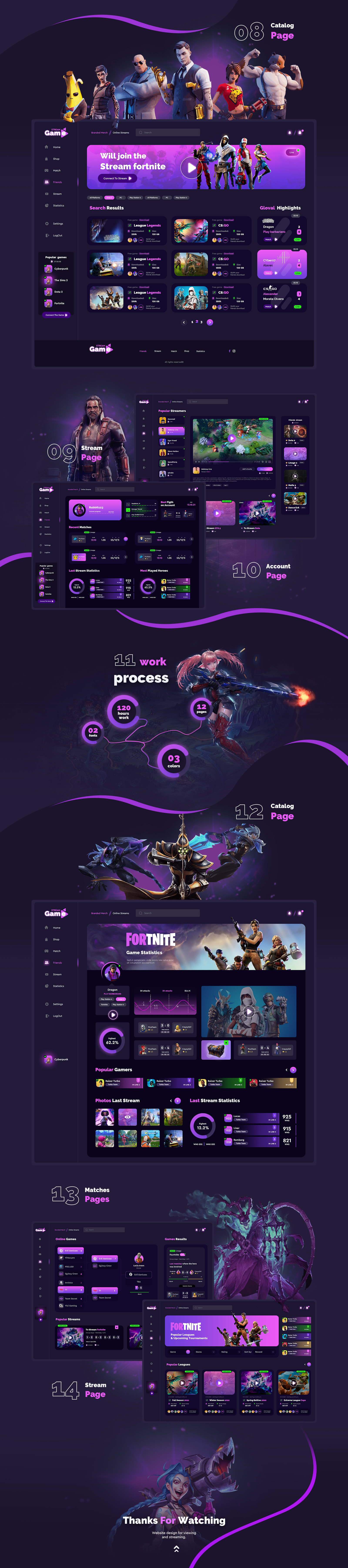 Game Stream UI Kit