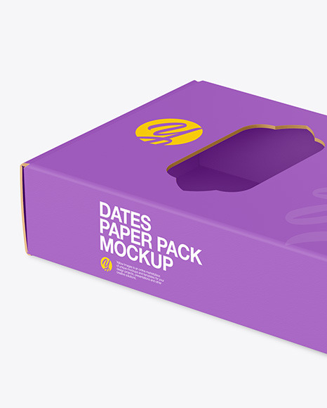 Paper Box w  Dates Mockup PSD #1