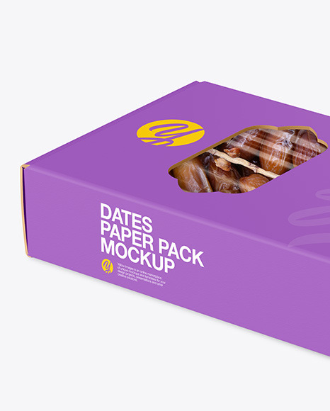 Paper Box w  Dates Mockup PSD #6