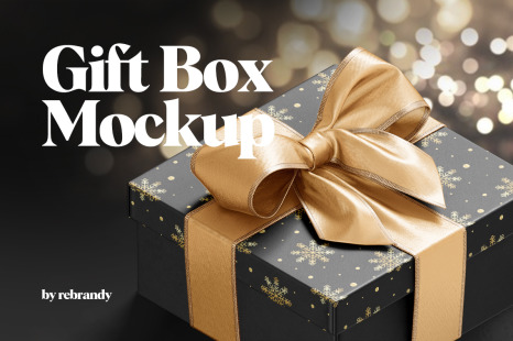 Gift Box Mockup