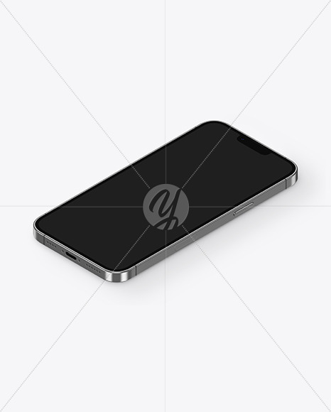 iPhone 13 Pro Max Graphite Mockup PSD #1