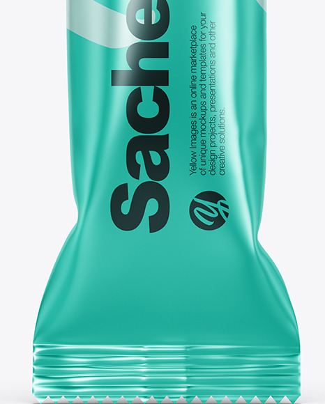 Metallic Stick Sachet Mockup PSD #1