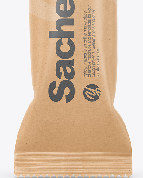 Kraft Stick Sachet Mockup PSD #1