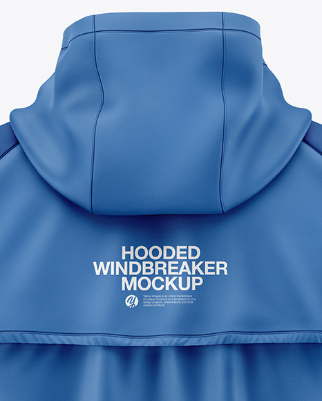 Hooded Windbreaker Mockup hood 2565