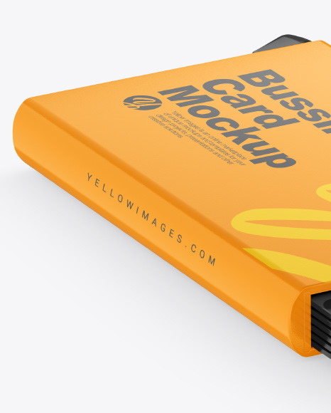 Glossy Card Holder Mockup PSD #1